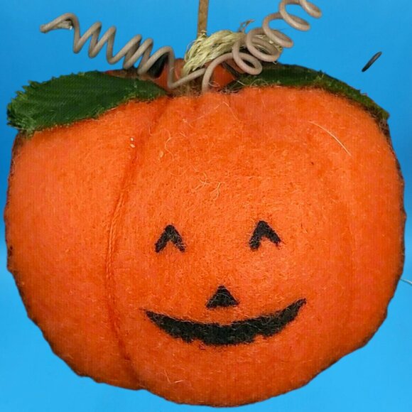 Primitive Halloween Garland Ghosts Pumpkins Bows Wired Felt Banner Bunting Doorw - Picture 9 of 11